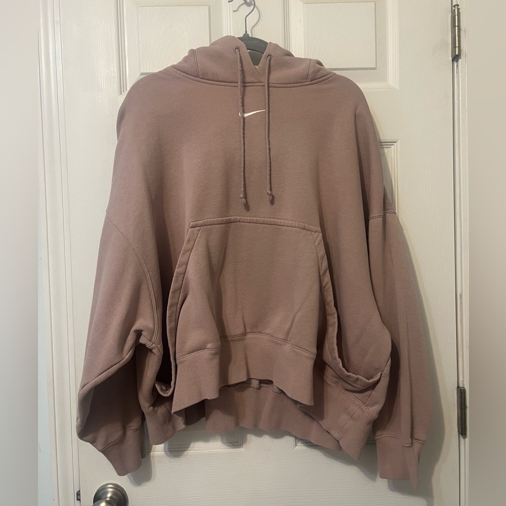 Nike Women's Dusty Pink Hoodie Sweater